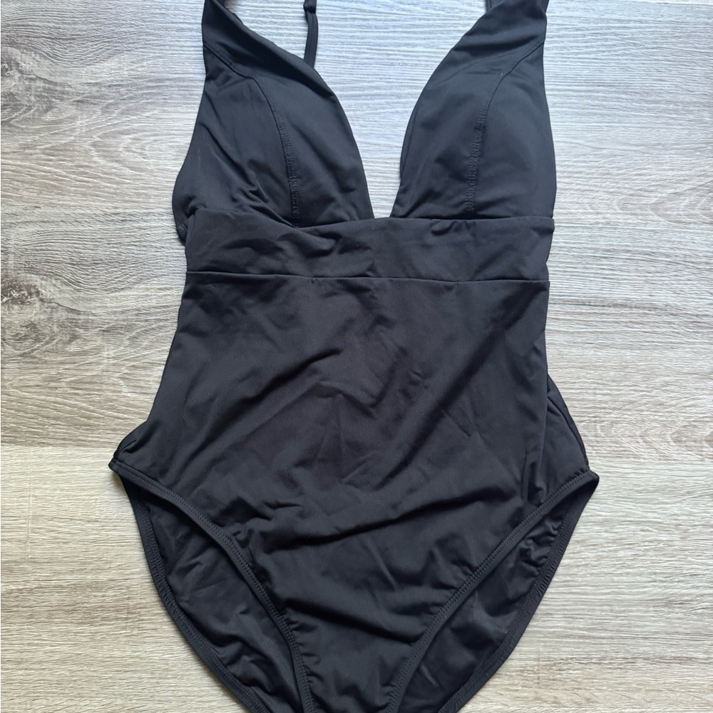 Andie Swim Sardina Black One Piece Size Small NWT
